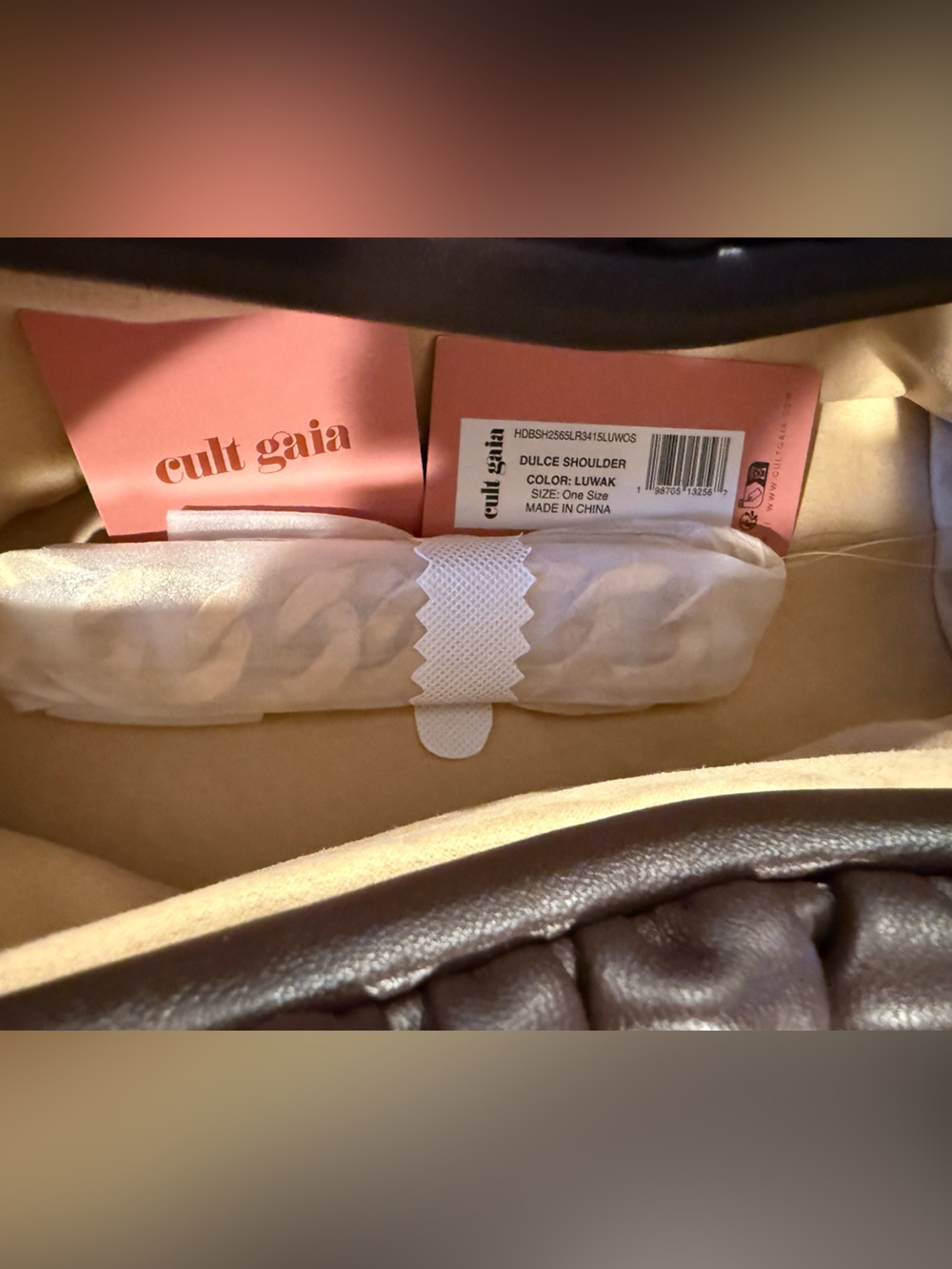Cult Gaia Dulce Shoulder Bag in Luwak - Picture 3 of 6
